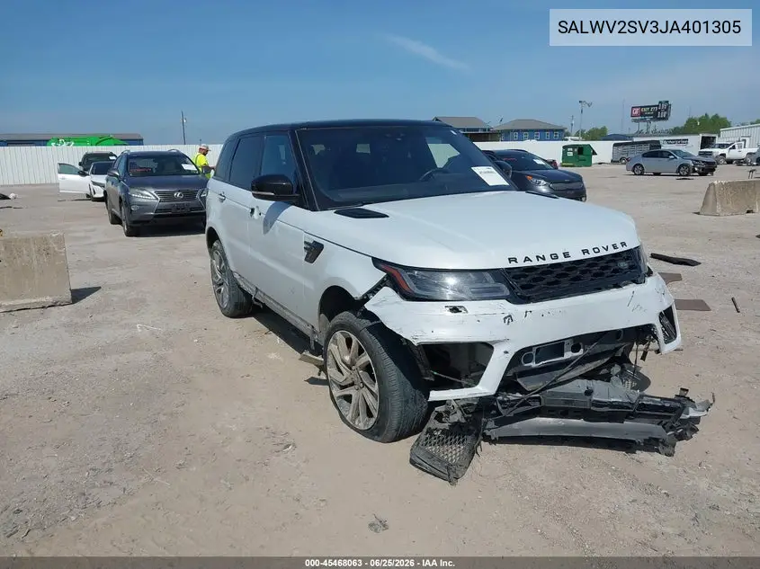 2018 Land Rover Range Rover Sport Hse Dynamic VIN: SALWV2SV3JA401305 Lot: 45468063