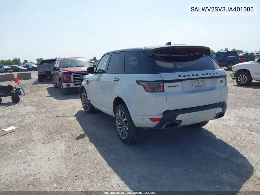 2018 Land Rover Range Rover Sport Hse Dynamic VIN: SALWV2SV3JA401305 Lot: 45468063