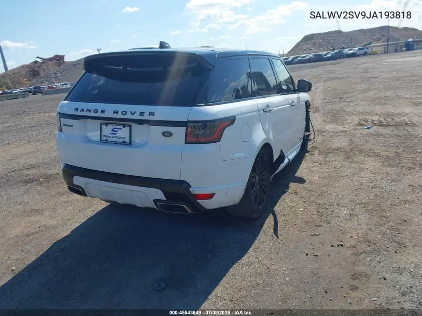 2018 Land Rover Range Rover Sport Hse Dynamic VIN: SALWV2SV9JA193818 Lot: 45543649