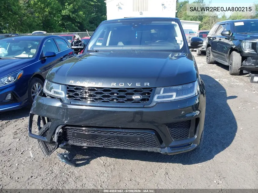 2018 Land Rover Range Rover Sport Supercharged/Supercharged Dynamic VIN: SALWR2RE0JA800215 Lot: 45551862