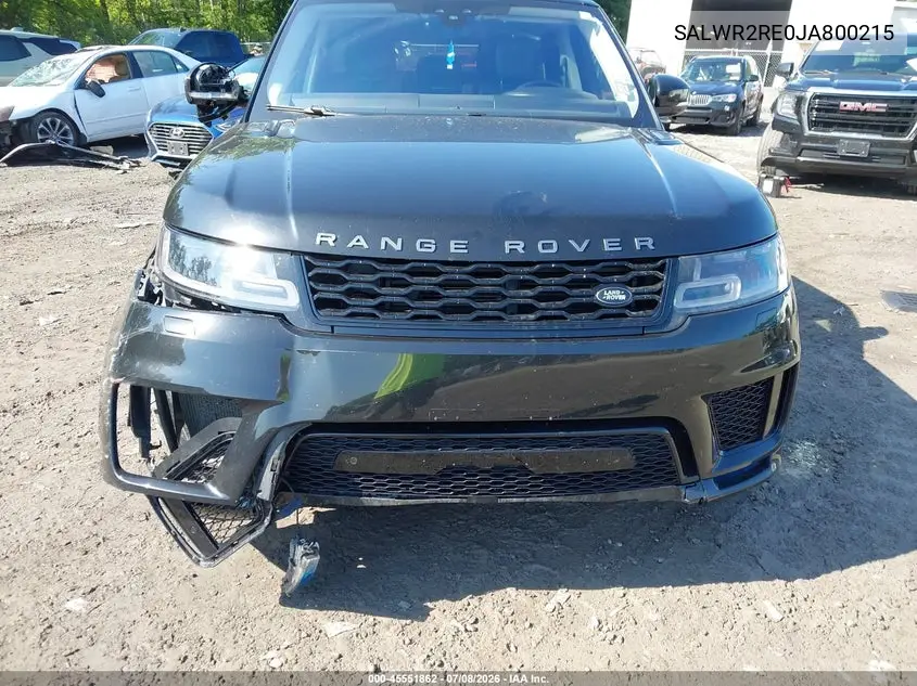 2018 Land Rover Range Rover Sport Supercharged/Supercharged Dynamic VIN: SALWR2RE0JA800215 Lot: 45551862