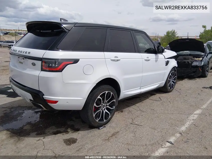 2019 Land Rover Range Rover Sport Supercharged Dynamic VIN: SALWR2REXKA833756 Lot: 45237038