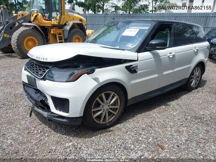 2019 Land Rover Range Rover Sport Se Mhev VIN: SALWG2RU1KA862155 Lot: 45346264