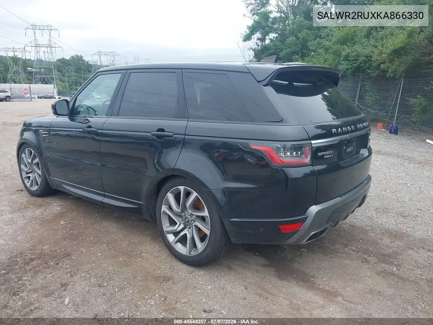 2019 Land Rover Range Rover Sport Hse Mhev VIN: SALWR2RUXKA866330 Lot: 45548207