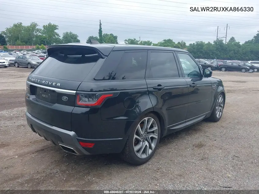 2019 Land Rover Range Rover Sport Hse Mhev VIN: SALWR2RUXKA866330 Lot: 45548207