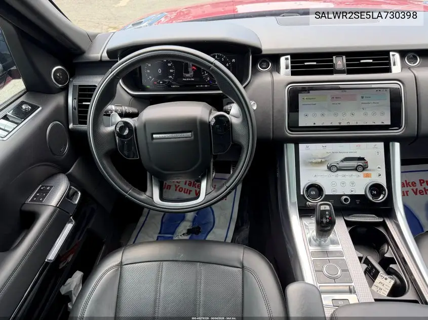 2020 Land Rover Range Rover Sport P525 Hse VIN: SALWR2SE5LA730398 Lot: 45278329