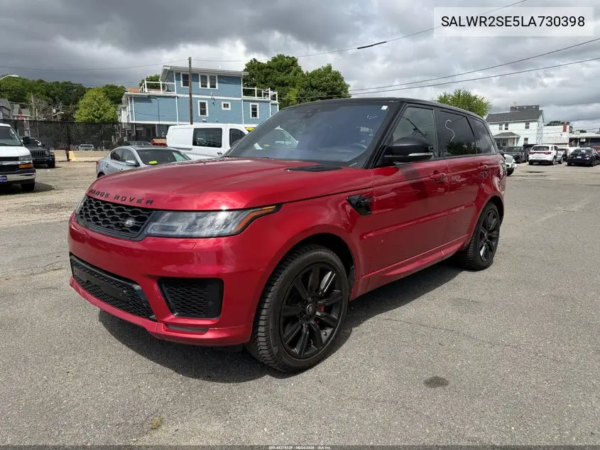 2020 Land Rover Range Rover Sport P525 Hse VIN: SALWR2SE5LA730398 Lot: 45278329