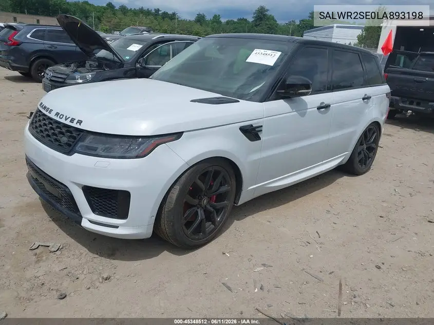 2020 Land Rover Range Rover Sport Hse Dynamic VIN: SALWR2SE0LA893198 Lot: 45348512