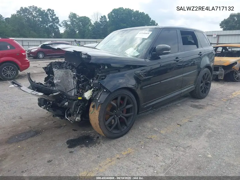 2020 Land Rover Range Rover Sport Svr VIN: SALWZ2RE4LA717132 Lot: 45348868