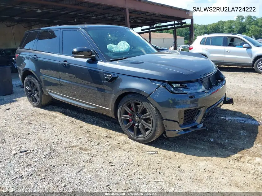 2020 Land Rover Range Rover Sport Hst Mhev VIN: SALWS2RU2LA724222 Lot: 45567980