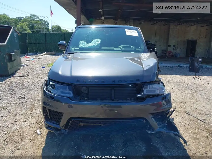 2020 Land Rover Range Rover Sport Hst Mhev VIN: SALWS2RU2LA724222 Lot: 45567980