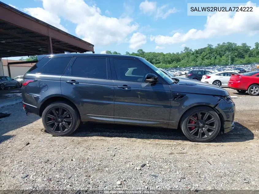 2020 Land Rover Range Rover Sport Hst Mhev VIN: SALWS2RU2LA724222 Lot: 45567980