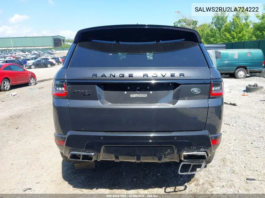 2020 Land Rover Range Rover Sport Hst Mhev VIN: SALWS2RU2LA724222 Lot: 45567980