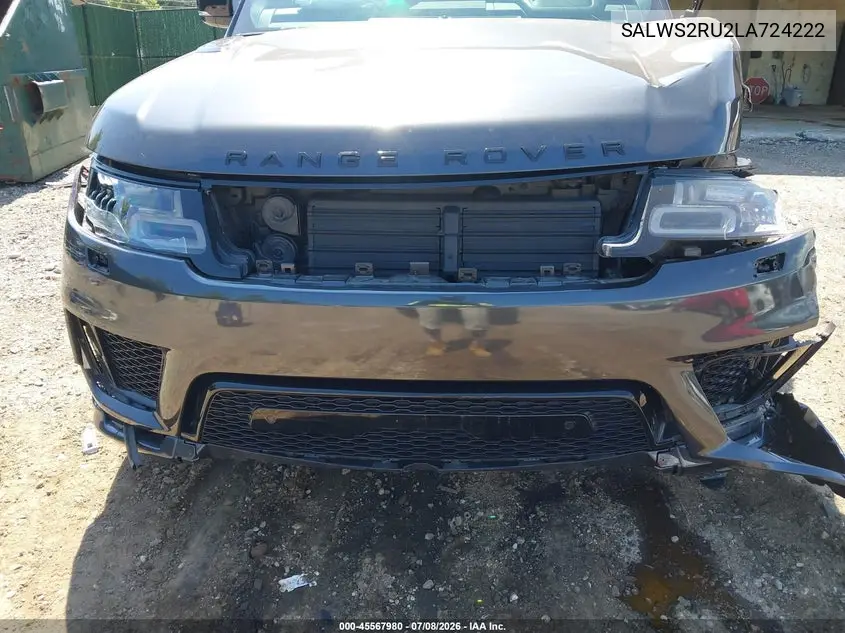 2020 Land Rover Range Rover Sport Hst Mhev VIN: SALWS2RU2LA724222 Lot: 45567980
