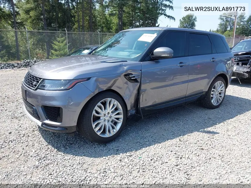 2020 Land Rover Range Rover Sport Hse Mhev VIN: SALWR2SUXLA891773 Lot: 45574202