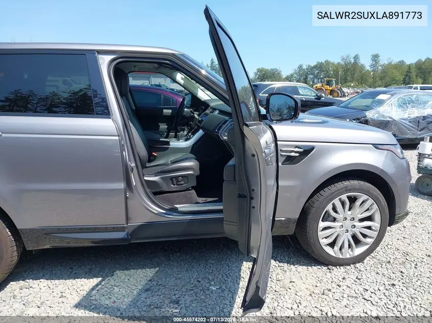 2020 Land Rover Range Rover Sport Hse Mhev VIN: SALWR2SUXLA891773 Lot: 45574202