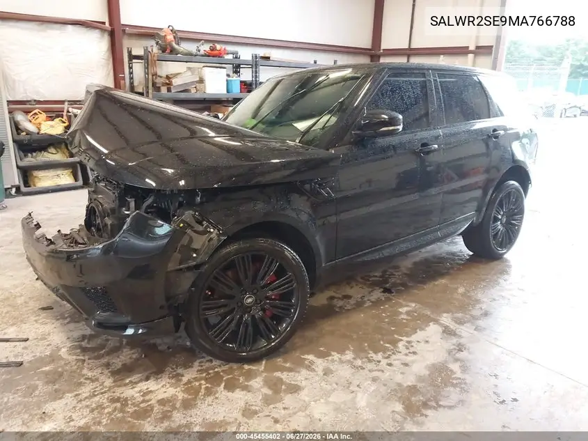 2021 Land Rover Range Rover Sport Hse Dynamic VIN: SALWR2SE9MA766788 Lot: 45455402