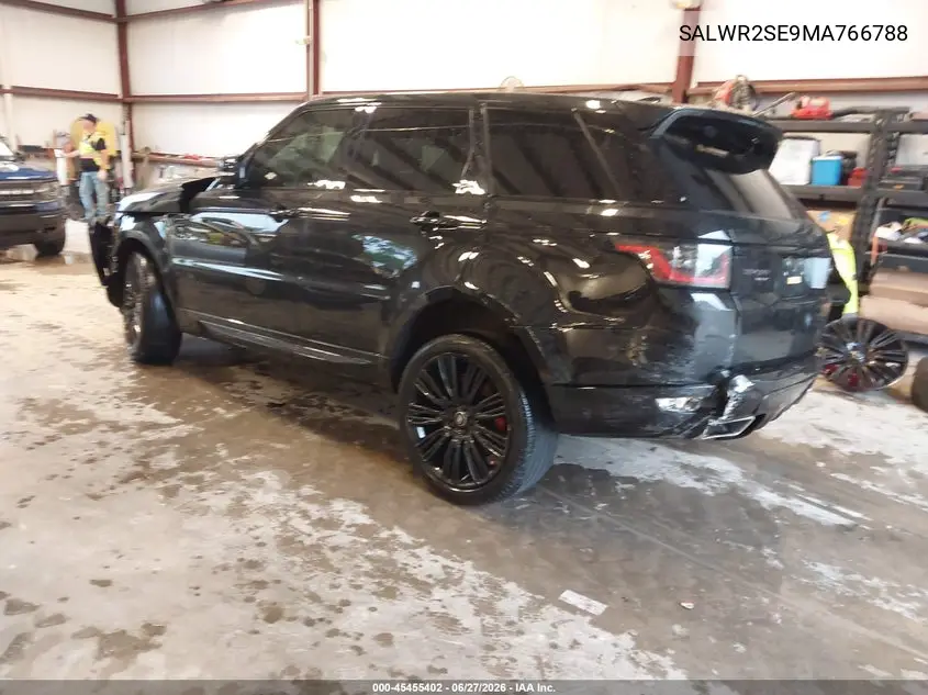2021 Land Rover Range Rover Sport Hse Dynamic VIN: SALWR2SE9MA766788 Lot: 45455402
