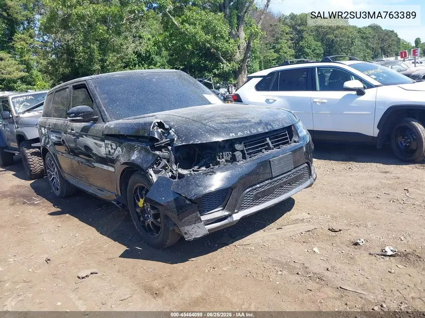 2021 Land Rover Range Rover Sport Hse Silver Edition Mhev VIN: SALWR2SU3MA763389 Lot: 45464098