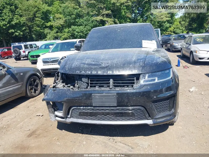 2021 Land Rover Range Rover Sport Hse Silver Edition Mhev VIN: SALWR2SU3MA763389 Lot: 45464098