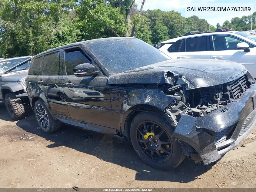 2021 Land Rover Range Rover Sport Hse Silver Edition Mhev VIN: SALWR2SU3MA763389 Lot: 45464098