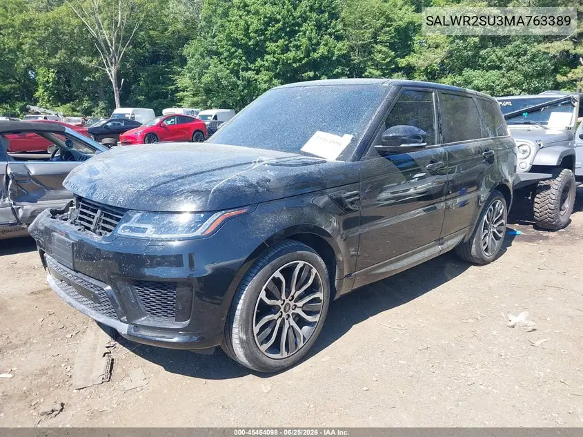2021 Land Rover Range Rover Sport Hse Silver Edition Mhev VIN: SALWR2SU3MA763389 Lot: 45464098