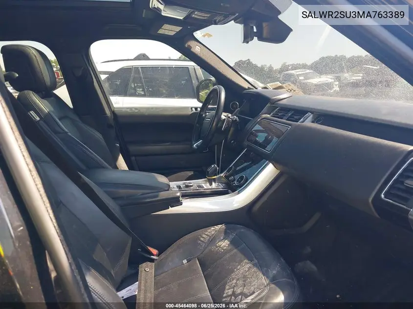 2021 Land Rover Range Rover Sport Hse Silver Edition Mhev VIN: SALWR2SU3MA763389 Lot: 45464098