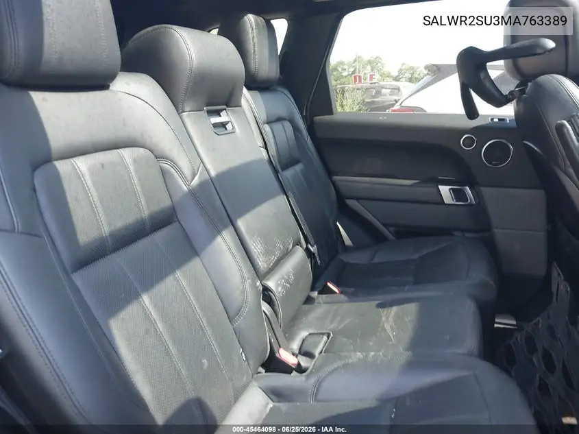 2021 Land Rover Range Rover Sport Hse Silver Edition Mhev VIN: SALWR2SU3MA763389 Lot: 45464098