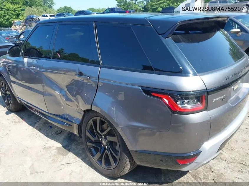 2021 Land Rover Range Rover Sport Hse Silver Edition Mhev VIN: SALWR2SU8MA755207 Lot: 45555894