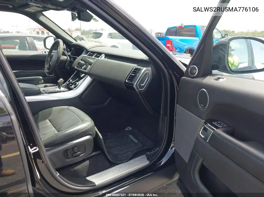 2021 Land Rover Range Rover Sport Hst Mhev VIN: SALWS2RU5MA776106 Lot: 45587321