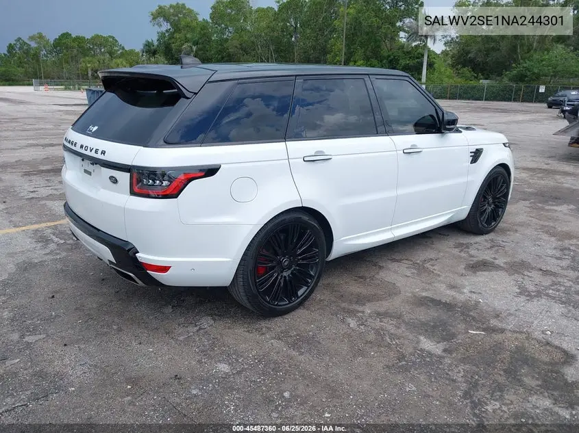 2022 Land Rover Range Rover Sport Autobiography VIN: SALWV2SE1NA244301 Lot: 45487360