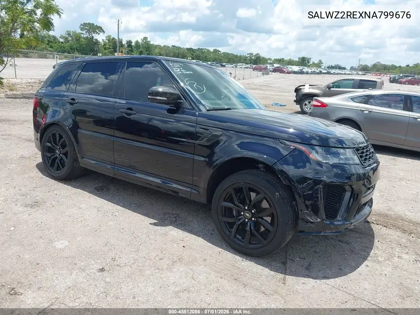 2022 Land Rover Range Rover Sport Svr/Svr Carbon Edition VIN: SALWZ2REXNA799676 Lot: 45512086