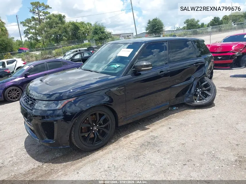 2022 Land Rover Range Rover Sport Svr/Svr Carbon Edition VIN: SALWZ2REXNA799676 Lot: 45512086