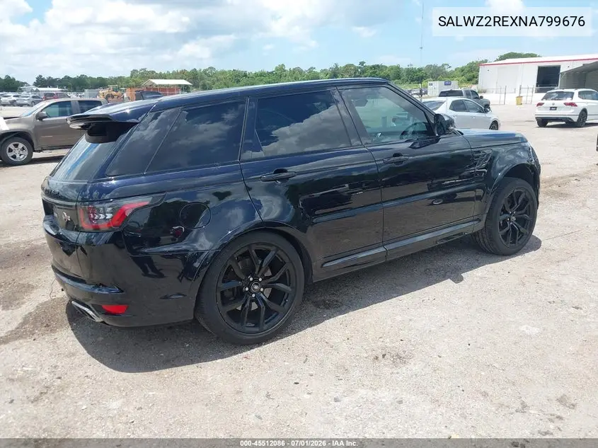 2022 Land Rover Range Rover Sport Svr/Svr Carbon Edition VIN: SALWZ2REXNA799676 Lot: 45512086
