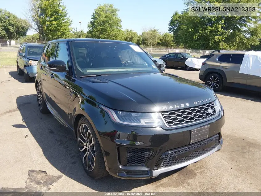2022 Land Rover Range Rover Sport Hse Silver Edition Mhev VIN: SALWR2SU5NA213368 Lot: 45513047