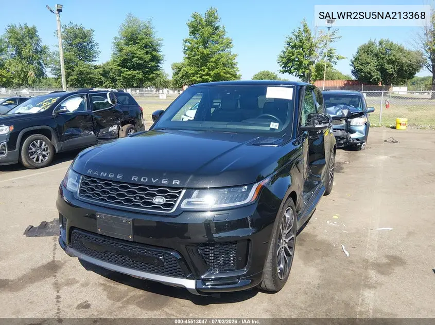 2022 Land Rover Range Rover Sport Hse Silver Edition Mhev VIN: SALWR2SU5NA213368 Lot: 45513047