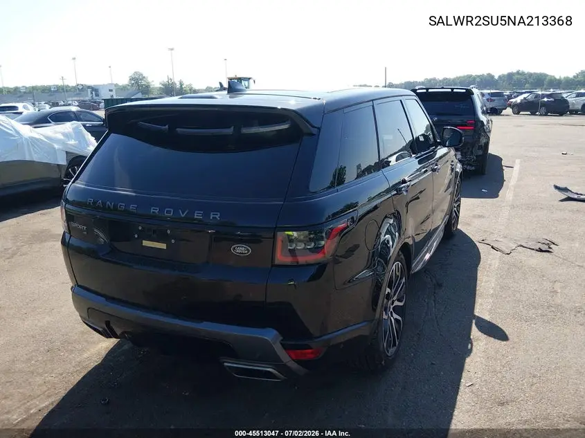 2022 Land Rover Range Rover Sport Hse Silver Edition Mhev VIN: SALWR2SU5NA213368 Lot: 45513047