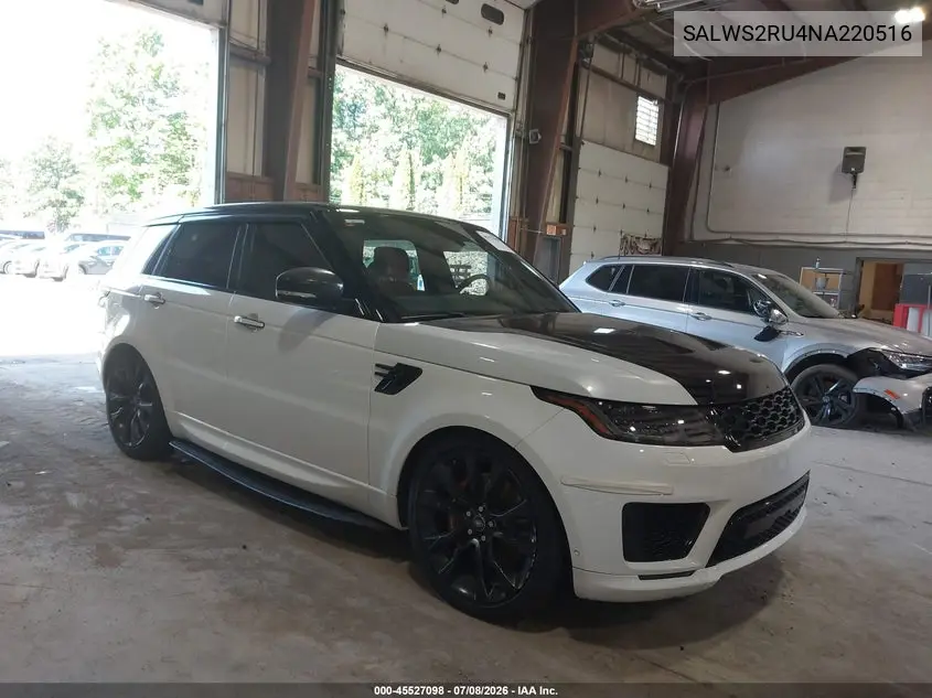 2022 Land Rover Range Rover Sport Hst Mhev VIN: SALWS2RU4NA220516 Lot: 45527098