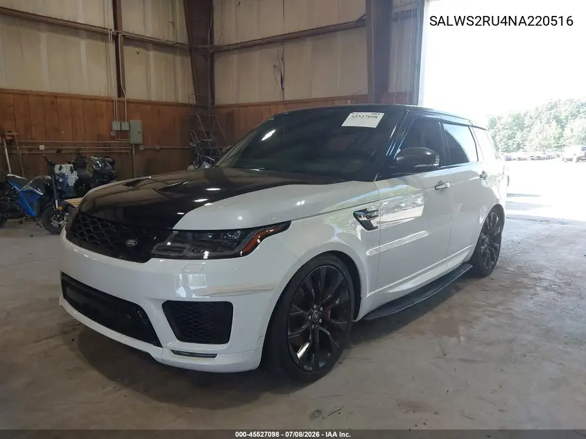 2022 Land Rover Range Rover Sport Hst Mhev VIN: SALWS2RU4NA220516 Lot: 45527098