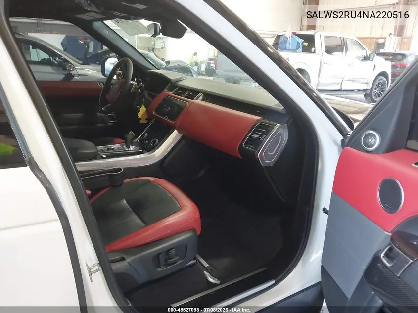 2022 Land Rover Range Rover Sport Hst Mhev VIN: SALWS2RU4NA220516 Lot: 45527098