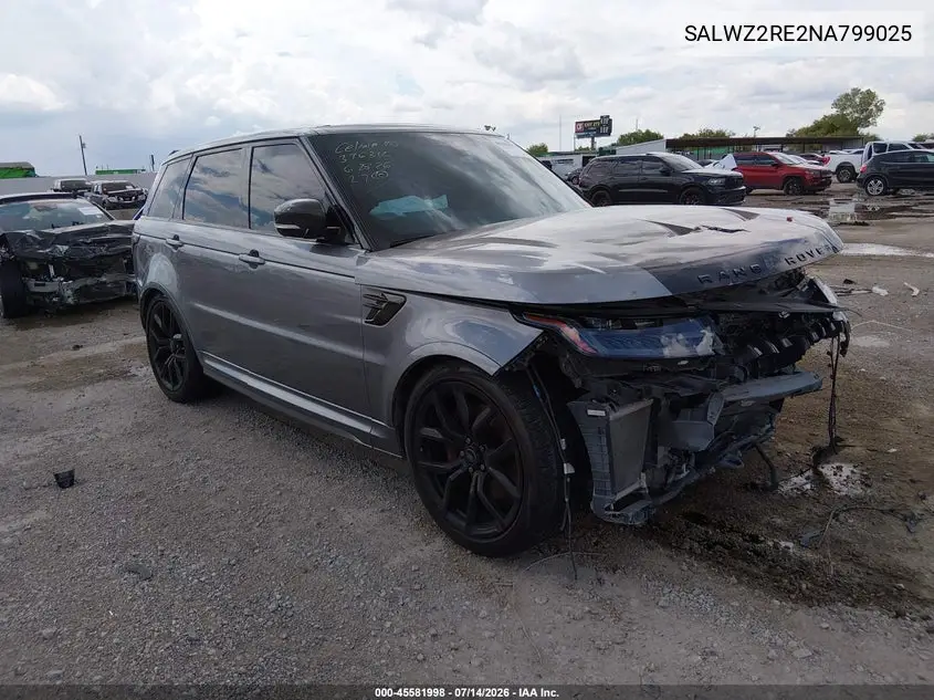 2022 Land Rover Range Rover Sport Svr/Svr Carbon Edition VIN: SALWZ2RE2NA799025 Lot: 45581998