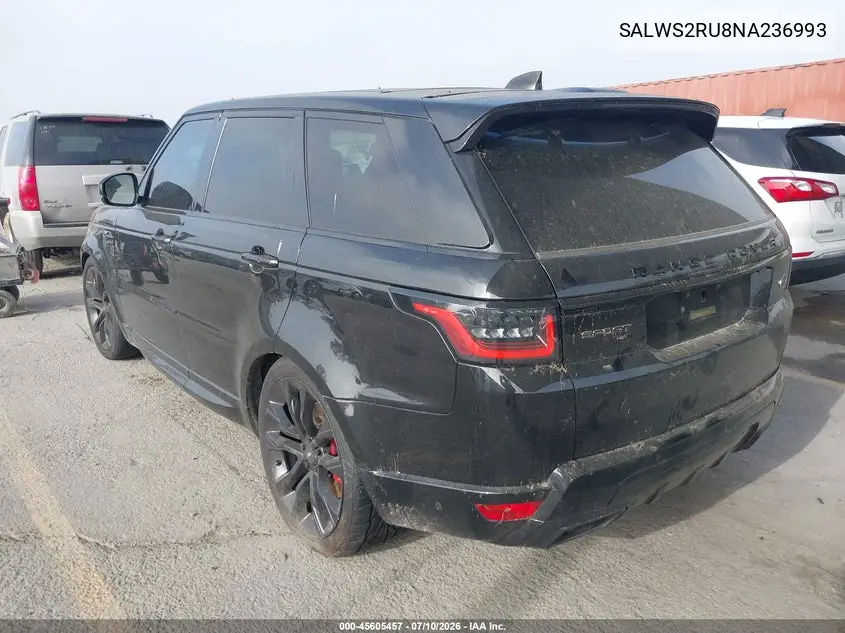 2022 Land Rover Range Rover Sport Hst Mhev VIN: SALWS2RU8NA236993 Lot: 45605457