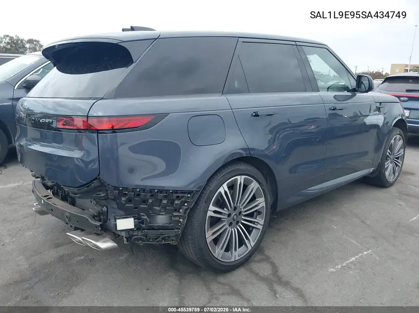 2025 Land Rover Range Rover Sport P530 Dynamic Se VIN: SAL1L9E95SA434749 Lot: 45539789