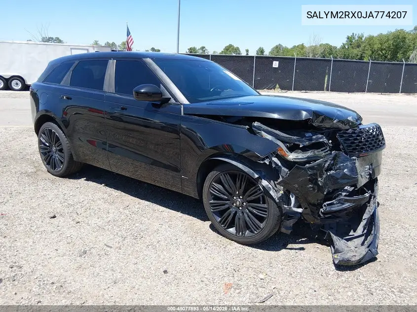 2018 Land Rover Range Rover Velar P250 Hse R-Dynamic VIN: SALYM2RX0JA774207 Lot: 45077893