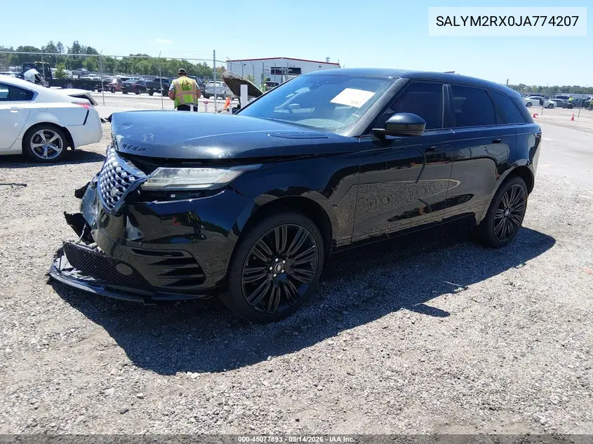 2018 Land Rover Range Rover Velar P250 Hse R-Dynamic VIN: SALYM2RX0JA774207 Lot: 45077893