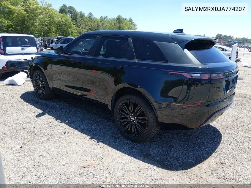 2018 Land Rover Range Rover Velar P250 Hse R-Dynamic VIN: SALYM2RX0JA774207 Lot: 45077893