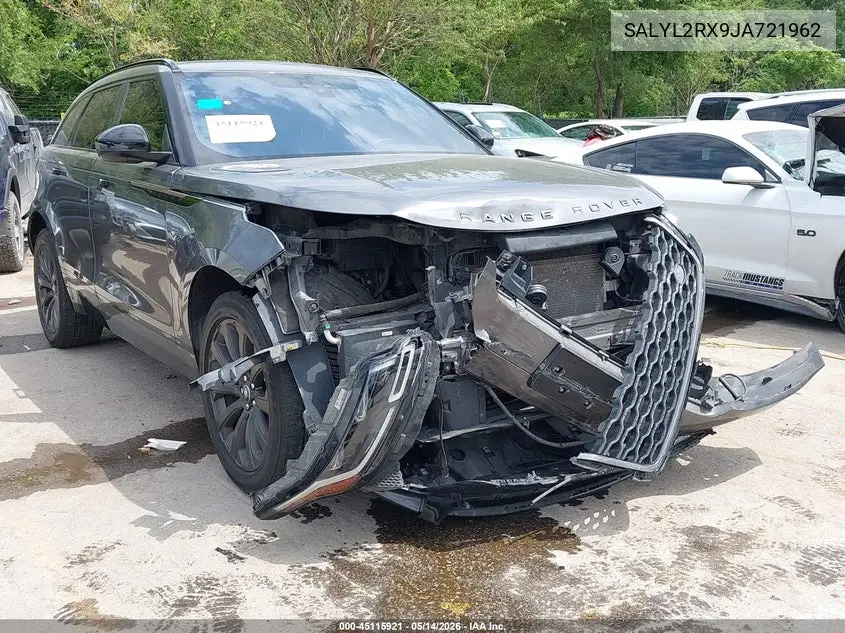 2018 Land Rover Range Rover Velar P250 Se R-Dynamic VIN: SALYL2RX9JA721962 Lot: 45115921