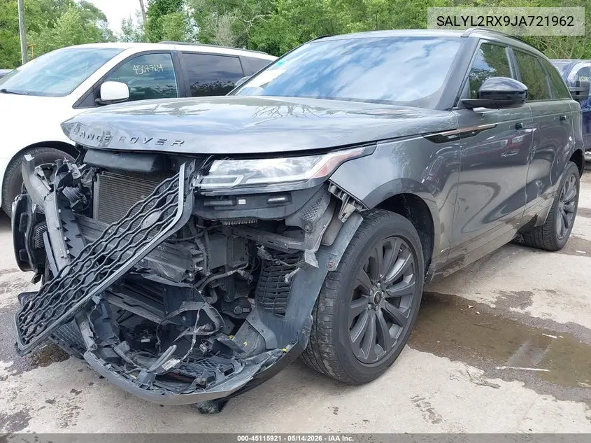2018 Land Rover Range Rover Velar P250 Se R-Dynamic VIN: SALYL2RX9JA721962 Lot: 45115921