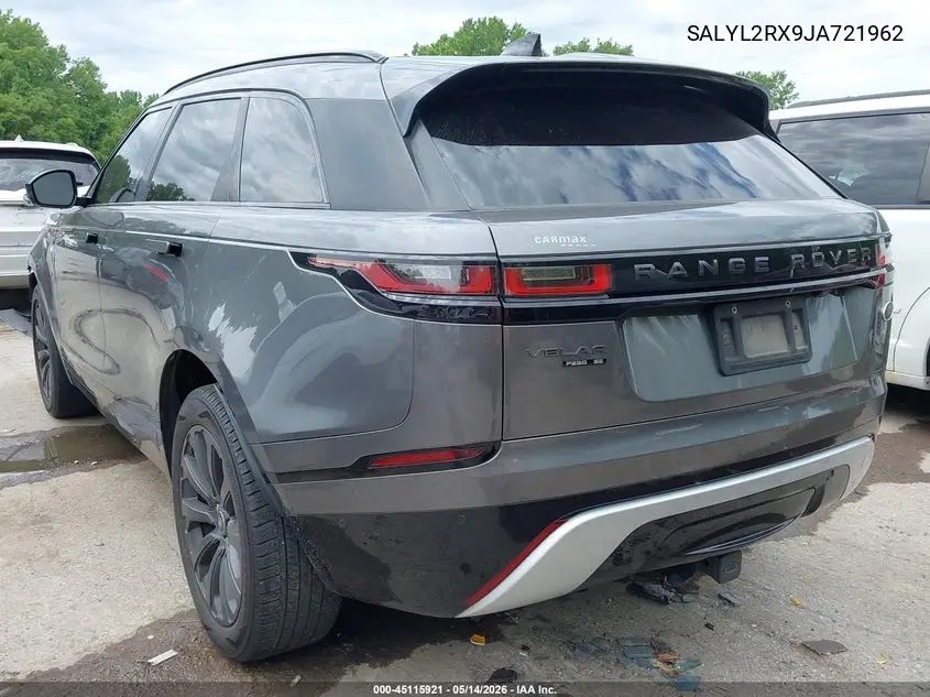 2018 Land Rover Range Rover Velar P250 Se R-Dynamic VIN: SALYL2RX9JA721962 Lot: 45115921