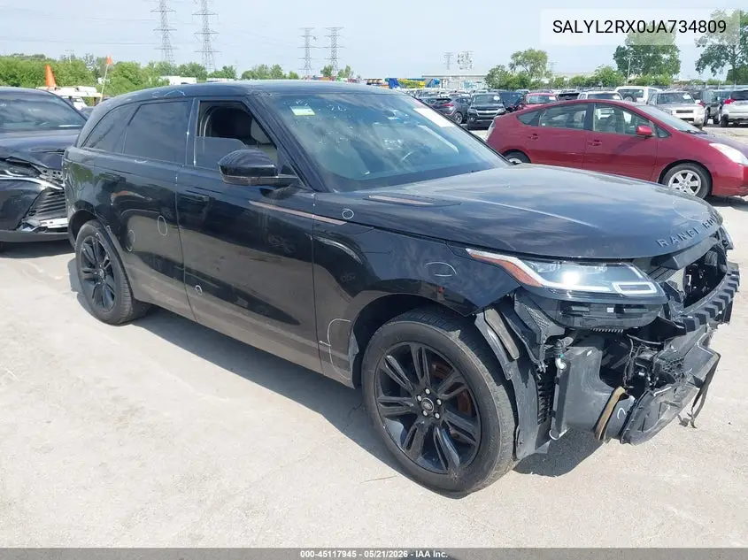 2018 Land Rover Range Rover Velar P250 Se R-Dynamic VIN: SALYL2RX0JA734809 Lot: 45117945